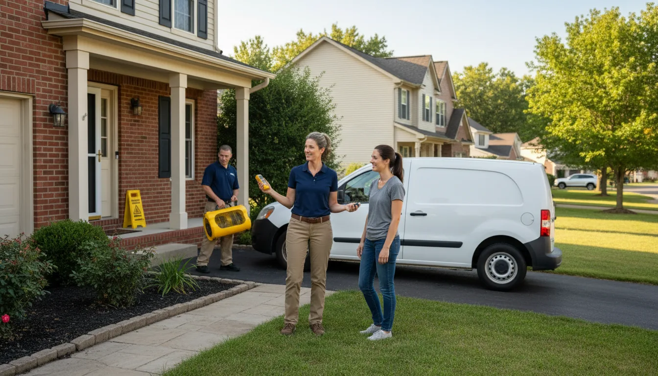 Residential water damage restoration in Morganza, LA